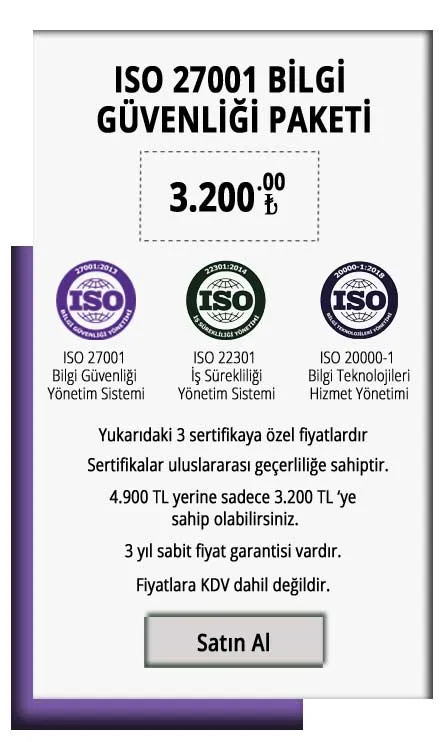 ISO-27001, 22301, 20000-1-Belge-Kampanyası