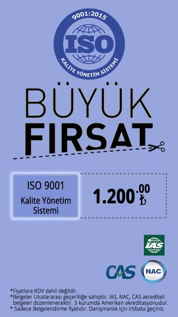 ISO 9001 Belgesi Fiyatı