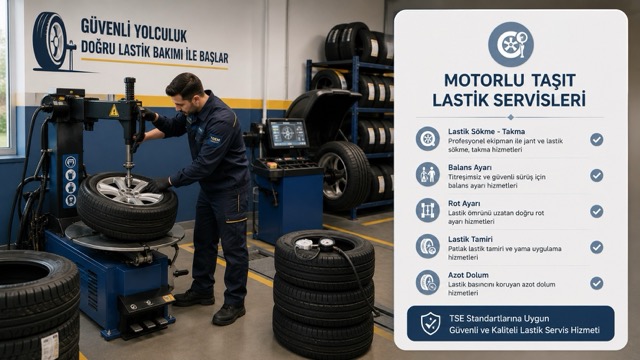 TS 9047 Motorlu Taşıt Lastik Servisleri